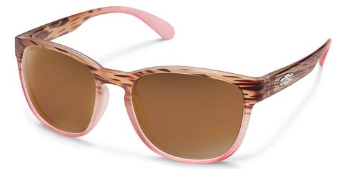 Suncloud Optics Loveseat Sunglasses Matte Tortoise Pink Fade with Polar Brown Lens