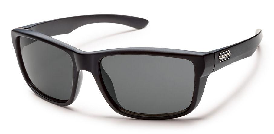  Suncloud Optics Mayor Sunglasses Matte Black With Polar Grey Lens
