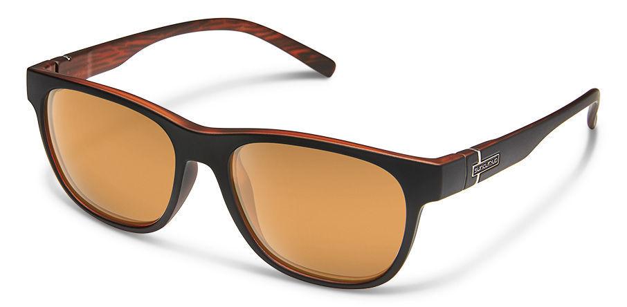 Suncloud Optics Scene Sunglasses Matte Black Backpaint With Copper Mirror Lens