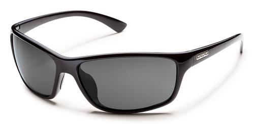 Suncloud Optics Sentry Sunglasses Black with Polar Grey Lens