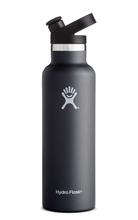 Hydroflask 21oz Standard Mouth Bottle with Sport Cap BLACK