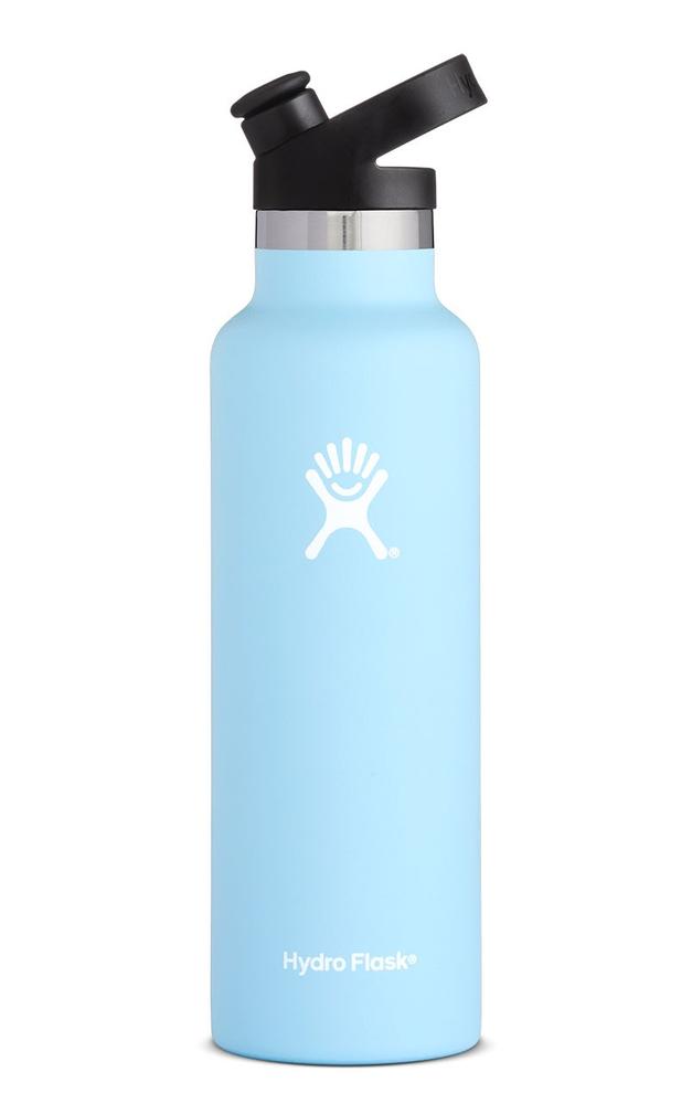Hydroflask 21oz Standard Mouth Bottle with Sport Cap FROST