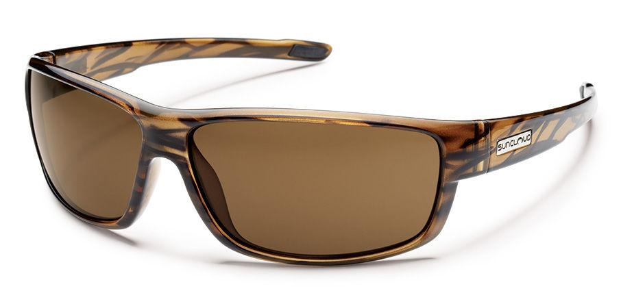 Suncloud Optics Voucher Sunglasses Brown Stripe with Polar Brown Lens VCOOBRBS