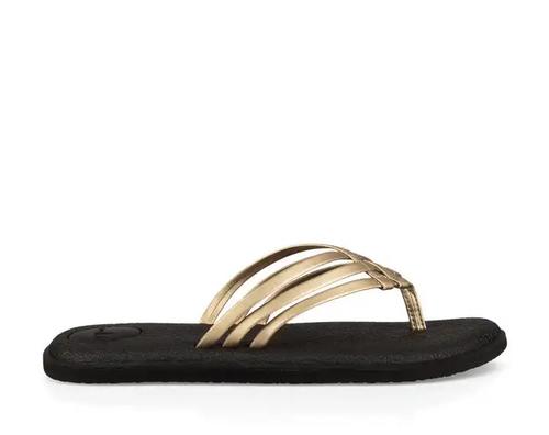 Sanuk Women's Yoga Salty Metallic Flip Flops