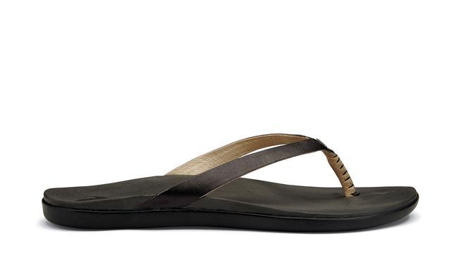 olukai womens leather flip flops