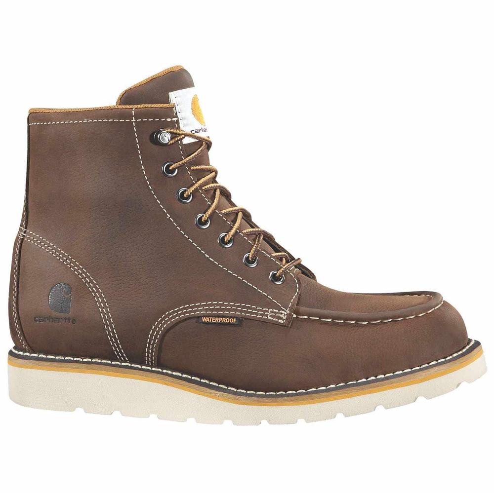 Carhartt Men's 6in Non-Safety Toe Wedge Boot BROWN