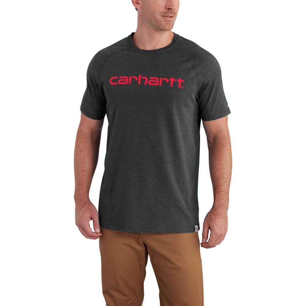 Carhartt Men's Force Delmont Graphic Tee Short Sleeve CARBON_HEATHER