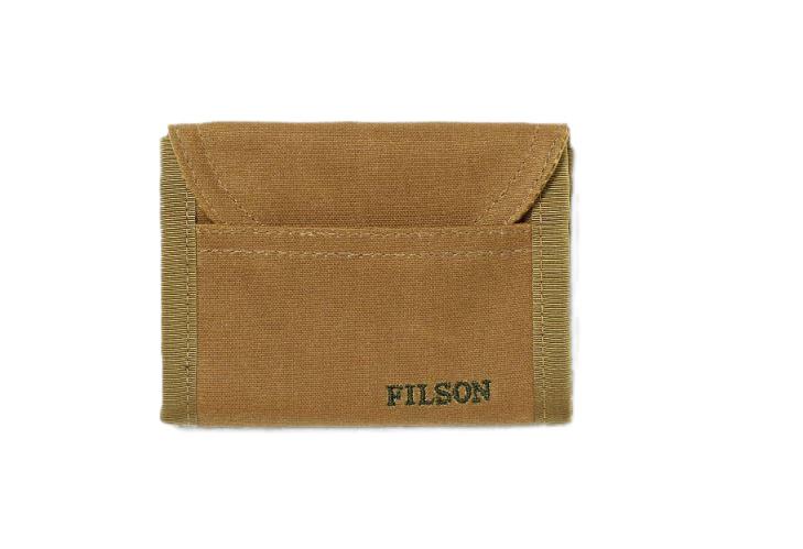 C.C. Filson Tin Cloth Smokejumper Wallet TAN