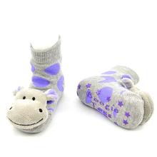 Boogie Toes Infant Rattle Socks HIPPO