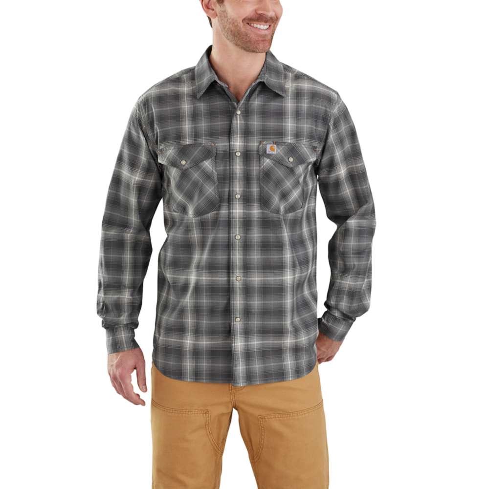  Carhartt Men's Bozeman Plaid Snap Front Long Sleeve Shirt