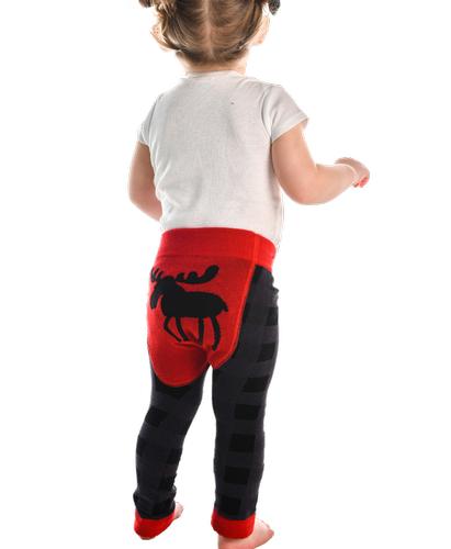 Lazy One Infants' Moose Plaid Legging