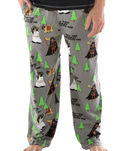 Lazy One Men's May The Forest Be With You Pajama Pant