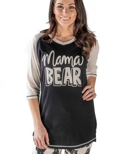 Lazy One Women's Mama Bear Pajama Shirt