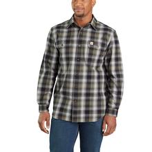 Carhartt Men's Hubbard Plaid Flannel Shirt BLACK