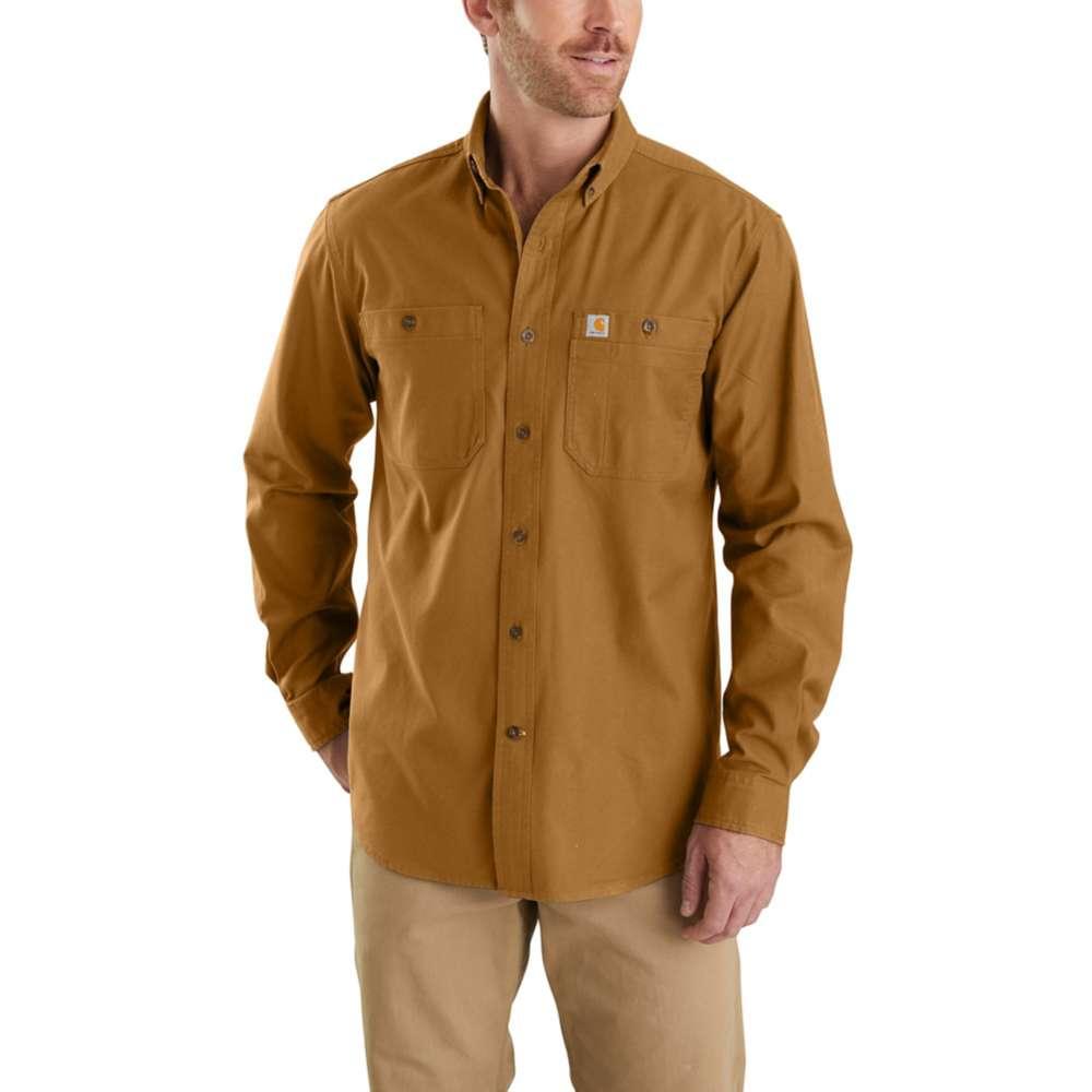 Carhartt Men's Rugged Flex Rigby Long Sleeve Work Shirt CARHARTT_BROWN