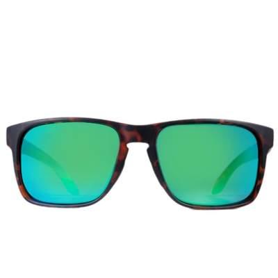 Rheos Cooper Classic Square Floating Sunglasses TORT/EMERALD