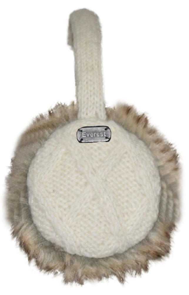 Everest Designs Earmuff with Fur WHITE