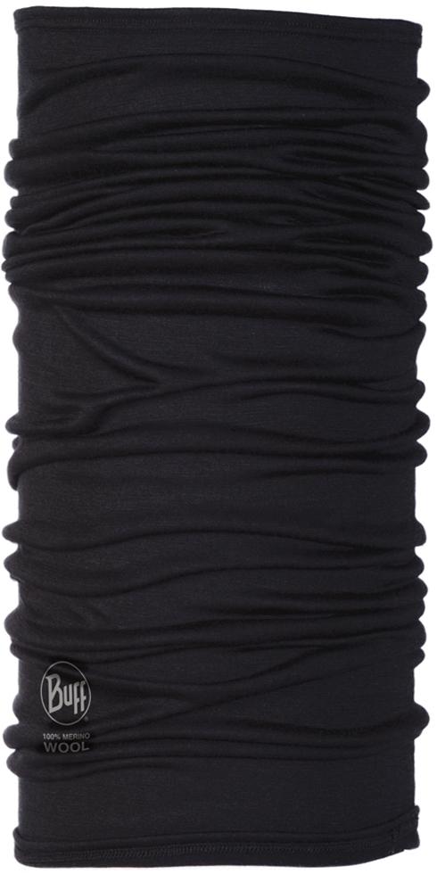 Buff Lightweight Merino Wool Solid Black Buff BLACK