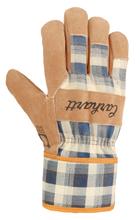 Carhartt Women's Suede Insulated Safety Cuff Work Glove NAVY_PLAID