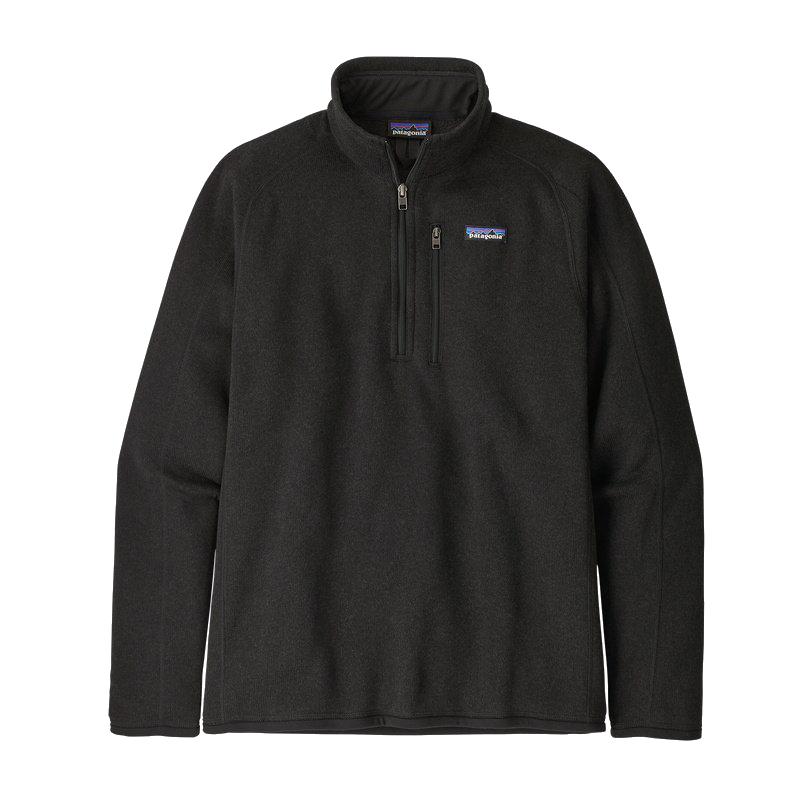 Patagonia Men's Better Sweater Quarter Zip BLACK