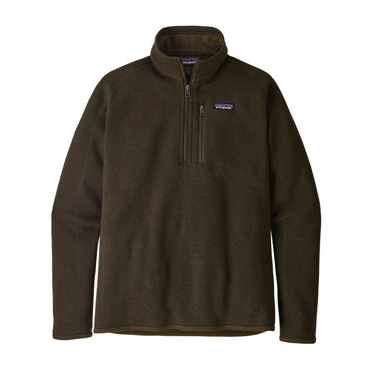 Patagonia Men's Better Sweater Quarter Zip LOGWOOD_BROWN