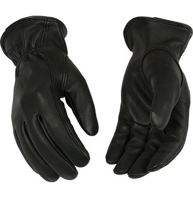 Kinco Lined Black Grain Deerskin Driver Glove BLACK