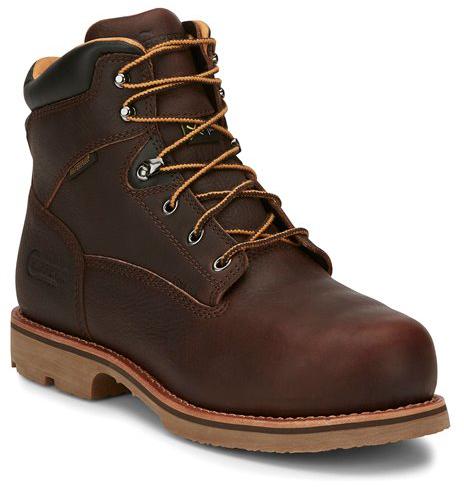 Chippewa Men's Serious Plus Waterproof 6in Comp Toe Met Guard Puncture Resisting Work Book