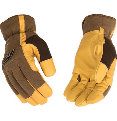 Kinco KincoPro Lined Brown Synthetic HeatKeep Driver Glove BROWN