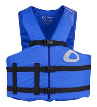 Onyx Adult Comfort General Purpose Floatation Vest Universal BLUE