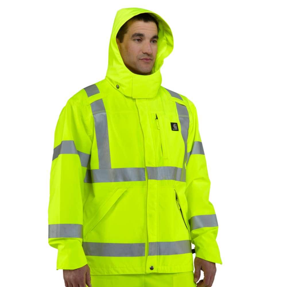  Carhartt Men's Hi Vis Class 3 Waterproof Jacket