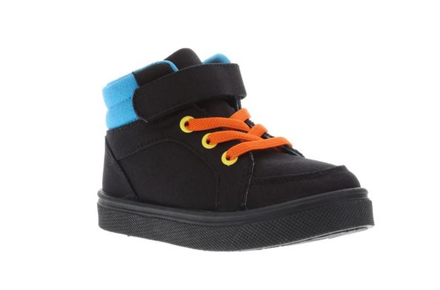 Oomphies Kids Sid High Top Sneaker BLACK/LT_BLUE
