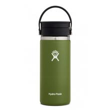 Hydro Flask 16oz Wide Mouth Coffee Flask with Flex Sip Lid OLIVE