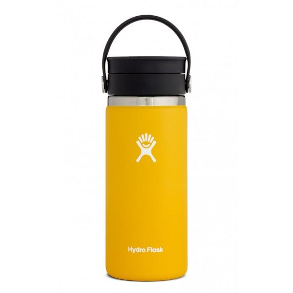 Hydro Flask 16oz Wide Mouth Coffee Flask with Flex Sip Lid SUNFLOWER