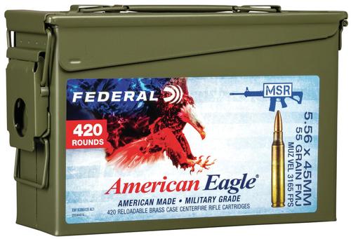 Federal Ammunition American Eagle Training 5.56x45mm 420ct Can