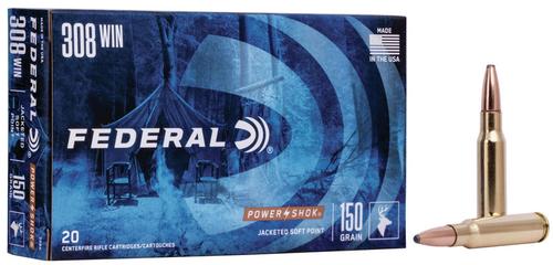 Federal Ammunition PowerShok Rifle 308 Win 150gr