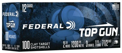 Federal Ammunition Top Gun 12 Gauge Target Shot Shells Size 7.5