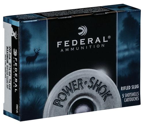 Federal Ammunition PowerShok Rifled SLug 20 Gauge