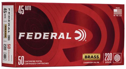 Federal Ammunition Champion Training 45 Auto 230gr 50-Count