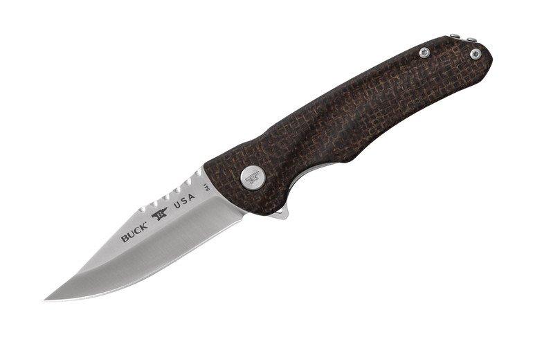 Buck Knives 841 Sprint Pro Knife Burlap Micarta S30V