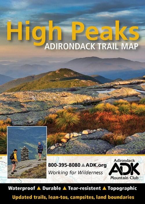  Adirondack Mountain Club High Peaks Adirondack Trail Map