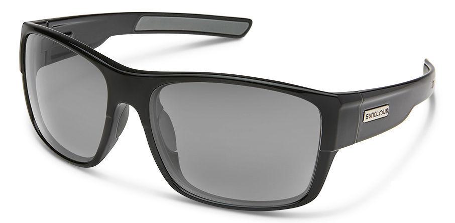  Suncloud Optics Range Sunglasses Black Frame With Polar Grey Lenses