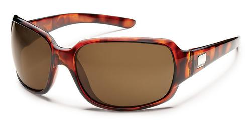 Suncloud Optics Cookie Sunglasses Tortoise Frames with Brown Lenses
