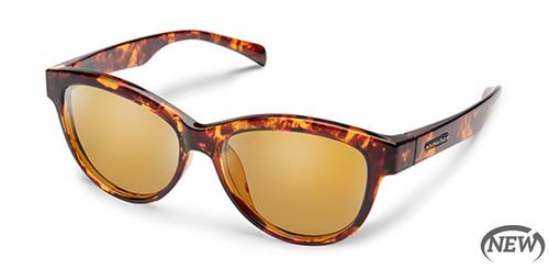 Suncloud Optics Bayshore Sunglasses Tortoise Frames with Sienna Lenses