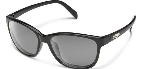 Suncloud Optics Dawson Sunglasses Black Frames with Grey Lenses
