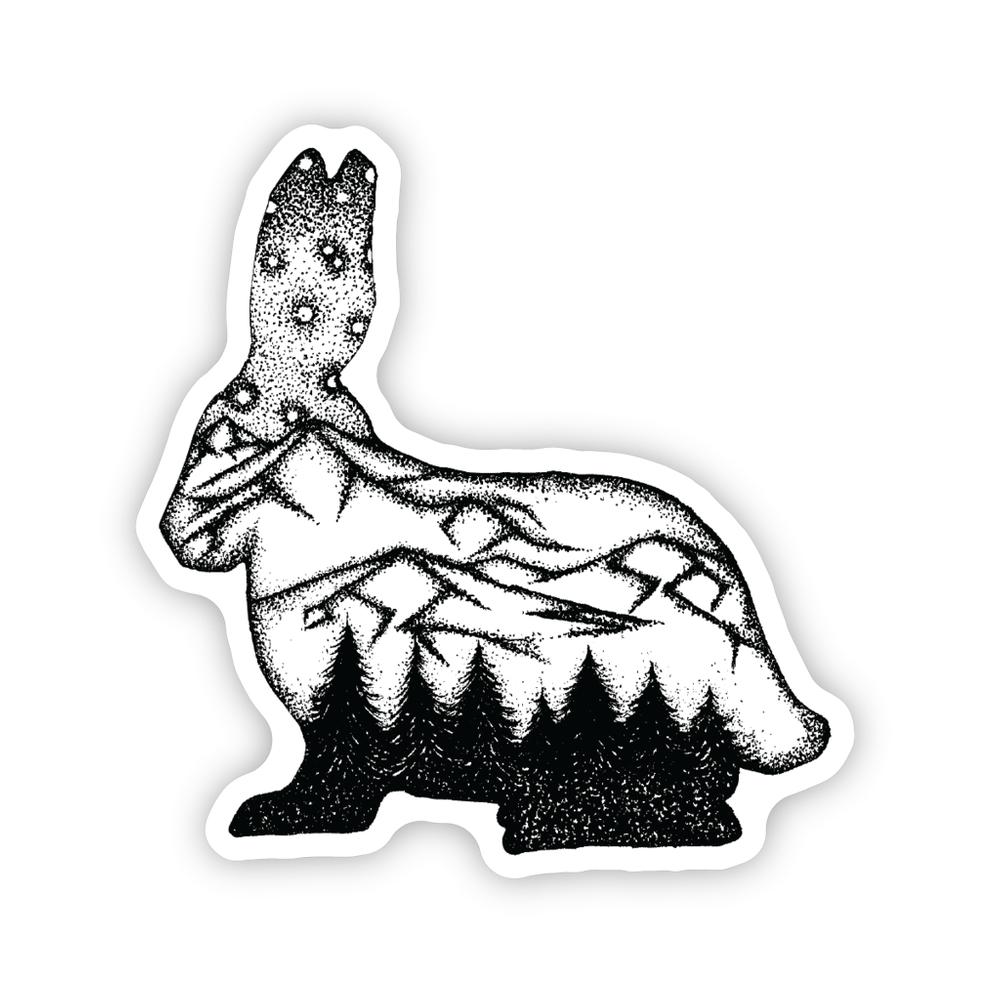  Stickers Northwest Rabbit Scene Sticker