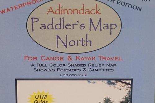 Paddlesports Press Adirondack Paddler's Map North