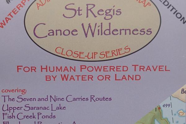  Paddlesports Press St Regis Canoe Wilderness Map