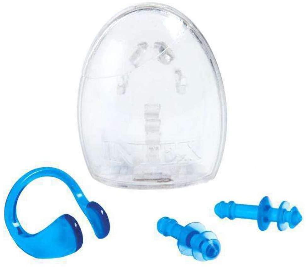 Intex Swimmers Ear Plugs and Nose Clip Combo with Case BLUE