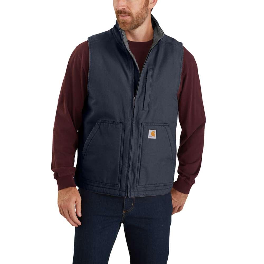  Carhartt Men's Sherpa Lined Mock Neck Vest Big And Tall Sizes