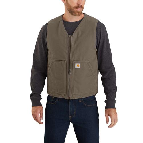 Carhartt Men's Washed Duck Sherpa Lined Vest
